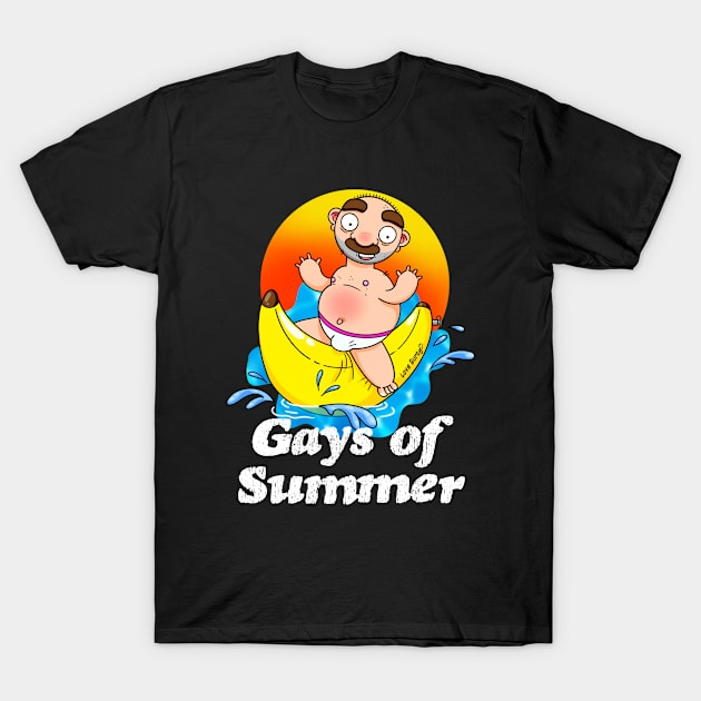 Gays of Summer Banana T-Shirt by LoveBurty